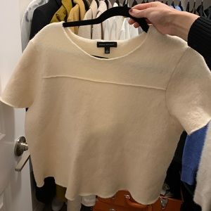 Cropped wool banana republic top